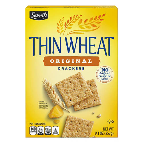 SpaVita◆サッキー◆ Savoritz Thin Wheat Original Crackers, 9.1 oz